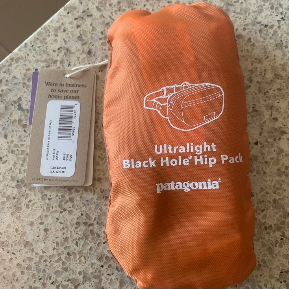 Patagonia Waist Bag Ultralight Black Hole Mini Hip Pack 1L  Blue - Picture 2 of 2
